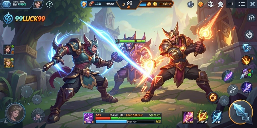 Gameplay menarik dari 99LUCK99 yang menunjukkan aksi MOBA yang seru.