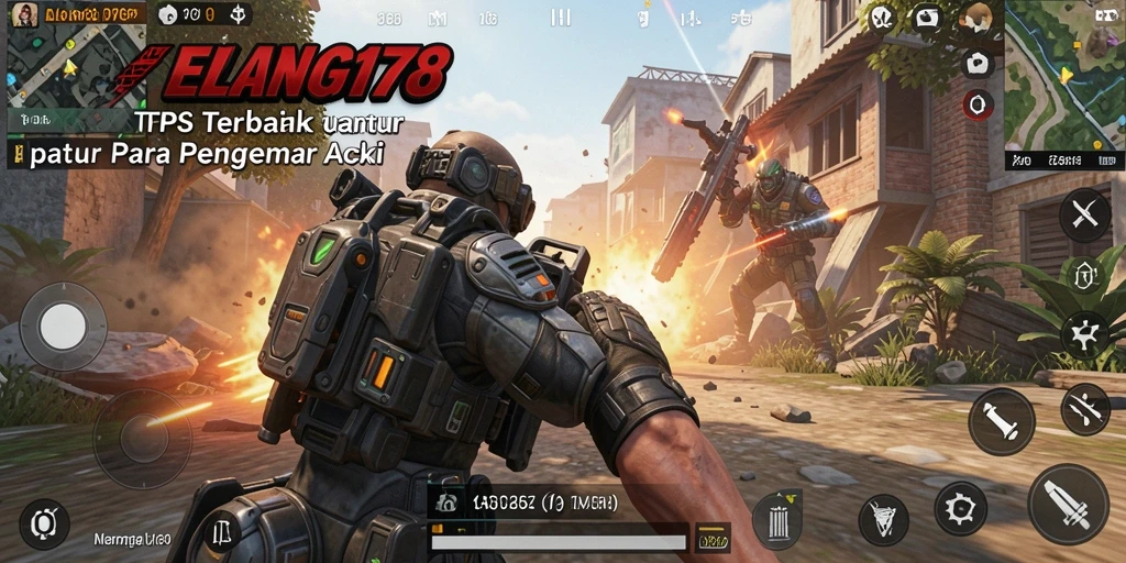 Tangkapan layar ELANG178 menampilkan aksi seru dalam gameplay TPS.