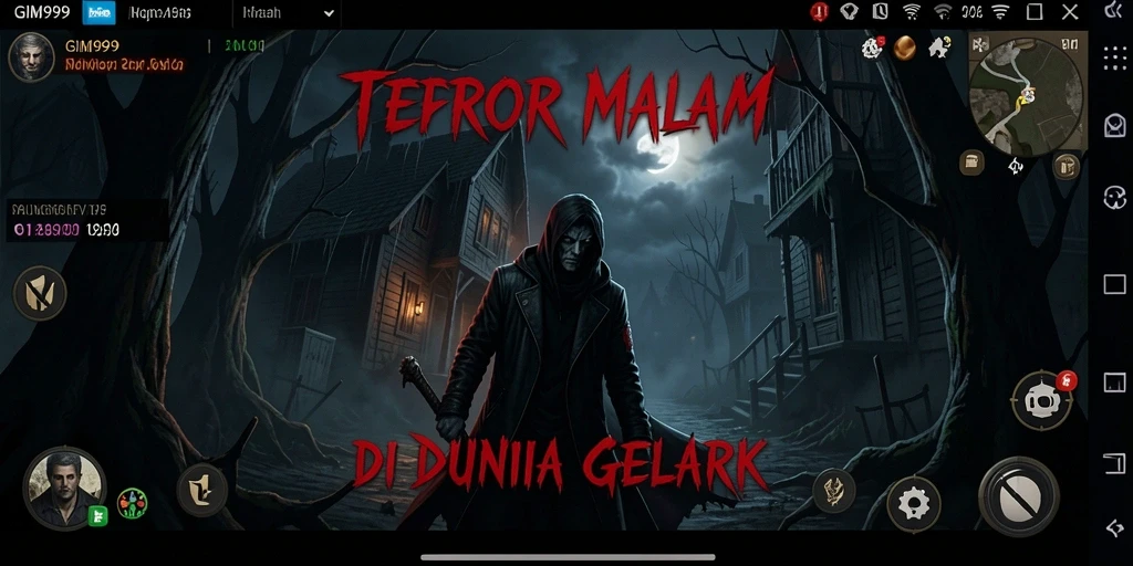 Menggambarkan suasana mencekam dalam gameplay GIM999.