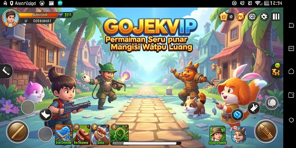 Screenshot utama GOJEKVIP menampilkan gameplay yang seru dan interaktif.