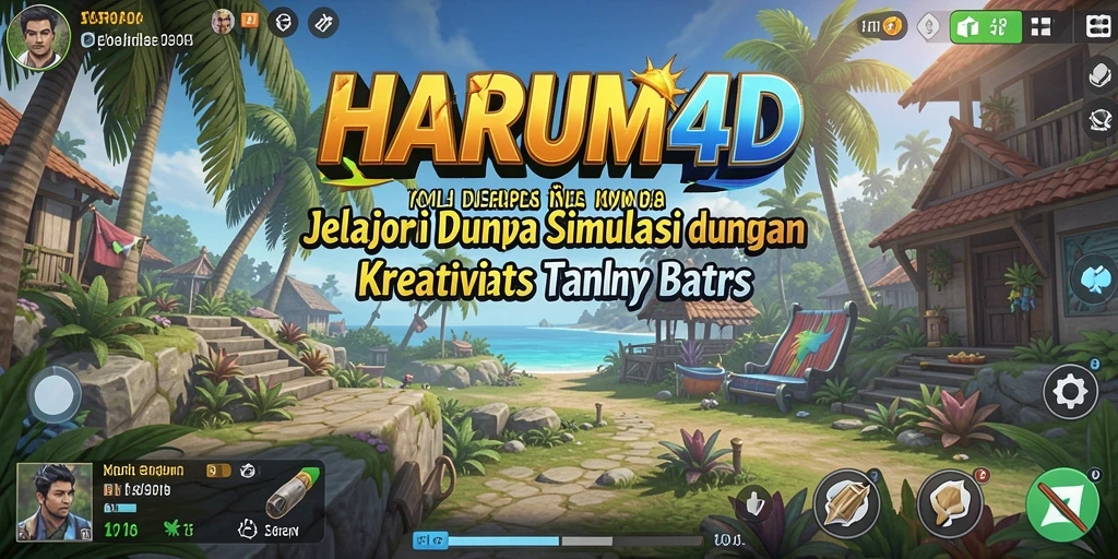 Screenshot menghadirkan gameplay simulasi kreatif di HARUM4D.