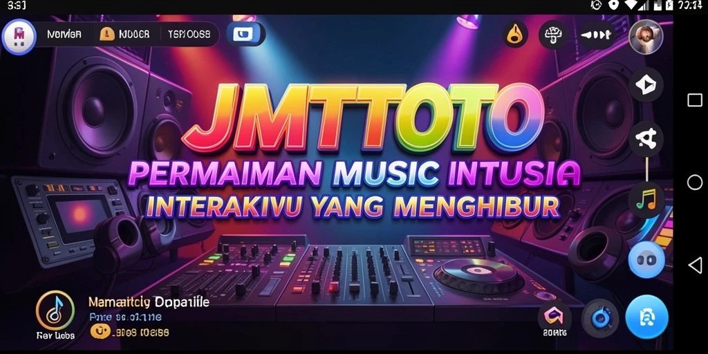 Screenshot utama JMTOTO menampilkan gameplay menarik dengan berbagai tantangan musik.