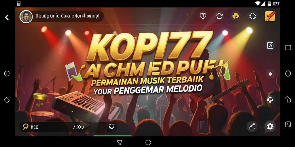 Gameplay KOPI77 yang penuh ritme dan tantangan musik.