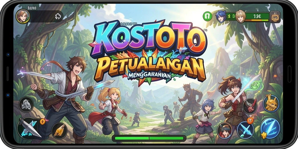 Screenshot menampilkan pertarungan karakter Anime yang seru dan dinamis.