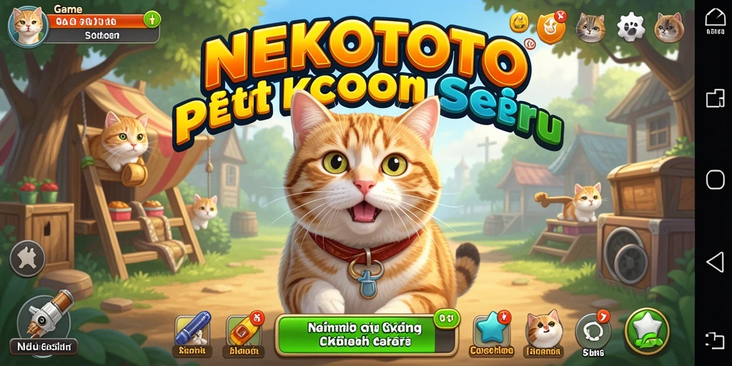 Gameplay seru di dunia kucing imut di NEKOTOTO.