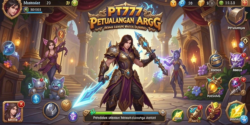 Tangkapan layar menunjukkan aksi spektakuler dalam pertempuran ARPG.