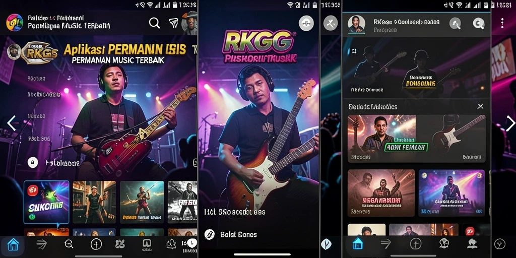 Tampilan gameplay RKGG yang seru dan interaktif dalam musik.