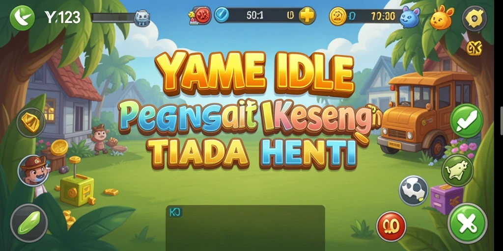 Tampilan gameplay YY123 yang seru dan mengasyikkan saat bermain Idle.
