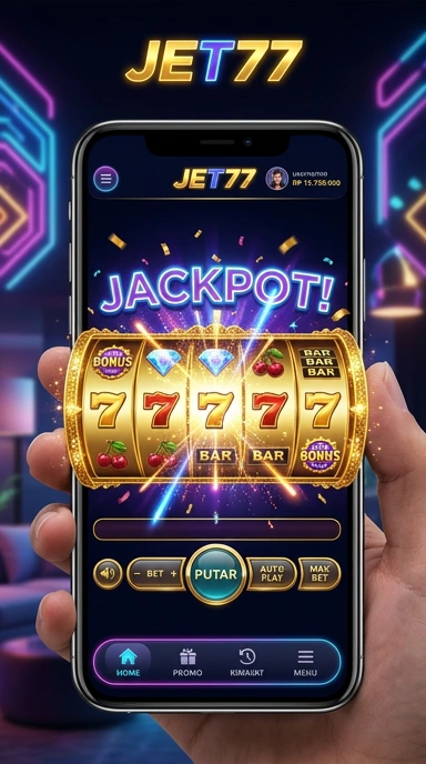 Tampilan utama aplikasi jet77 dengan berbagai pilihan aplikasi.